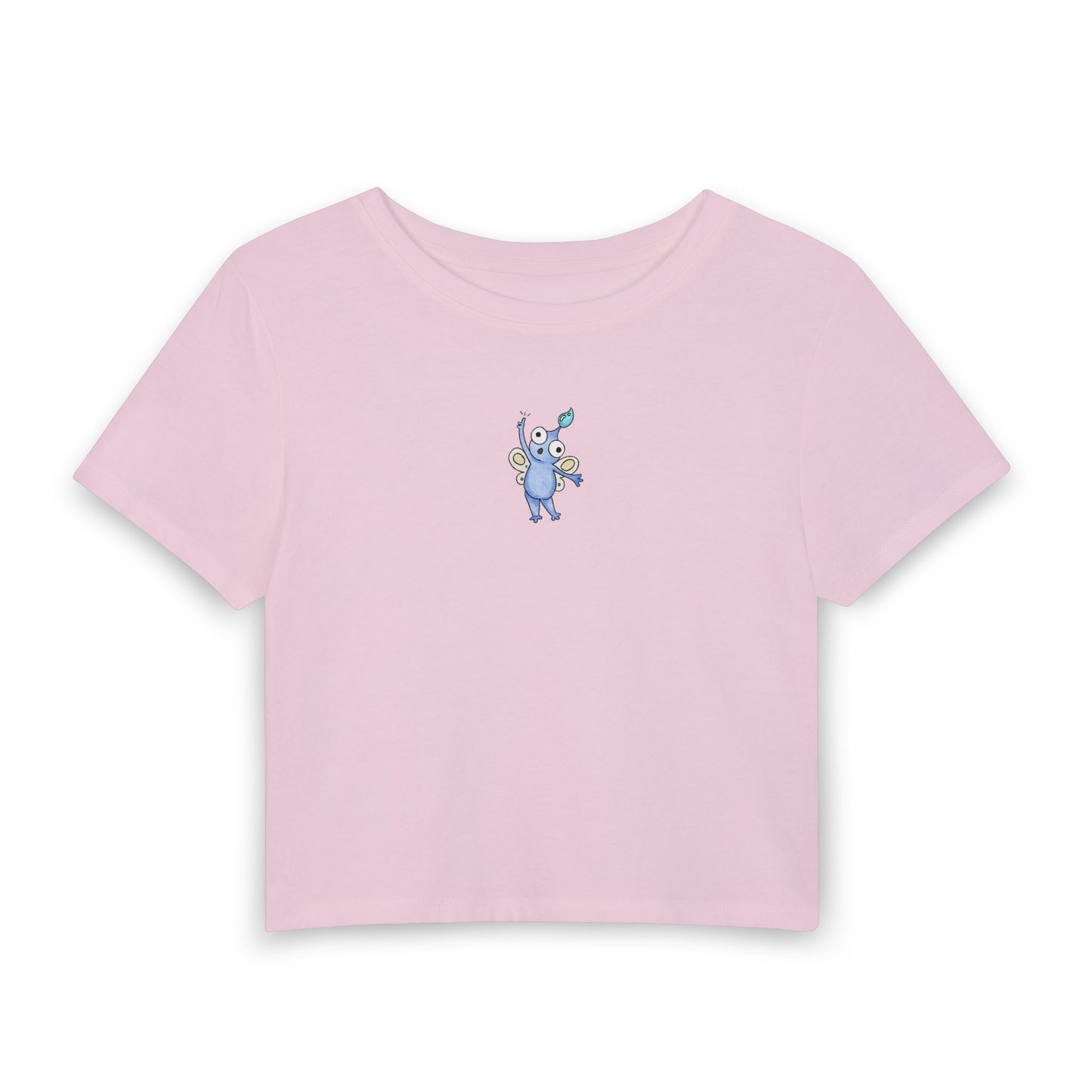 Cute Blue Elephant Baby Tee — Small Center Graphic, Playful Kidswear