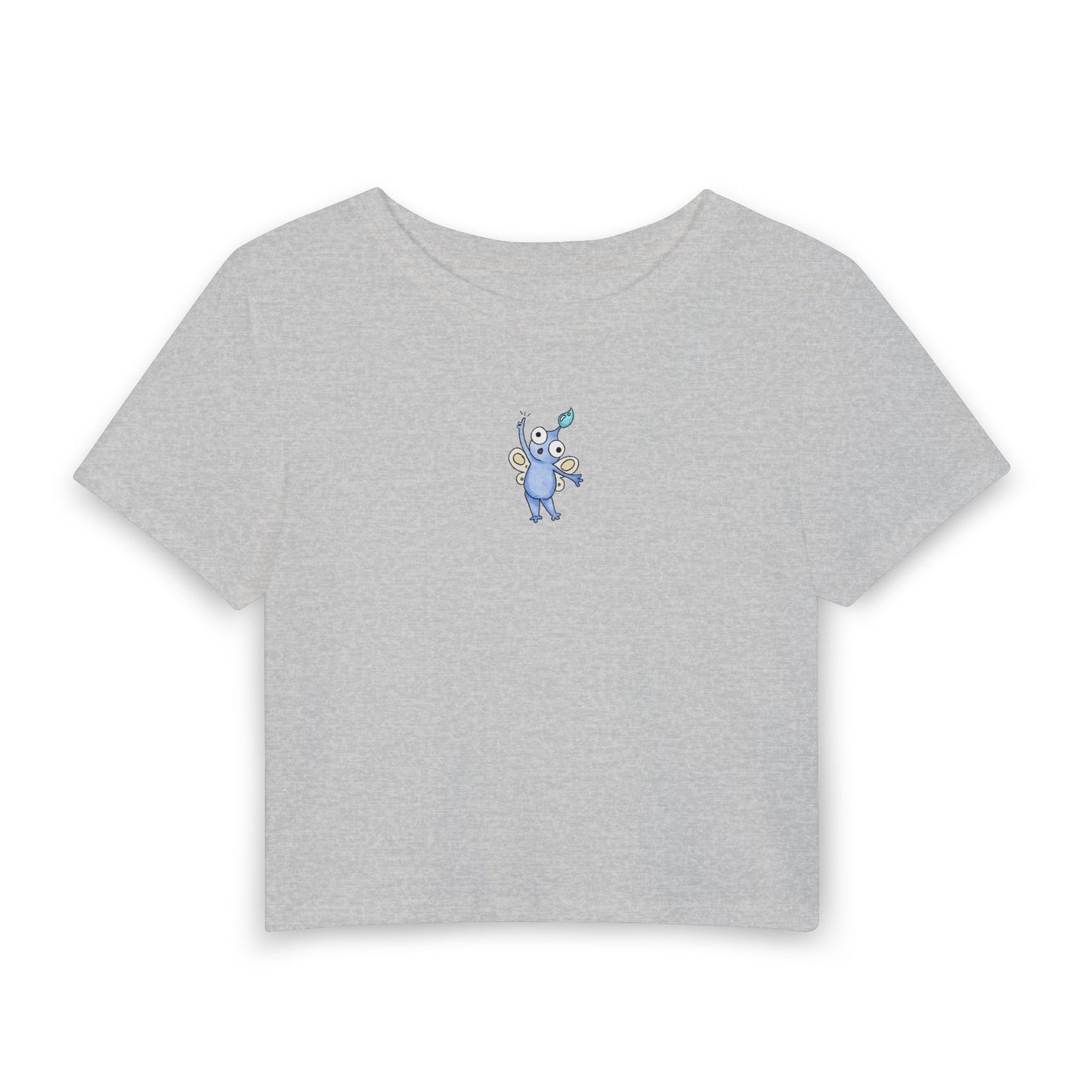 Cute Blue Elephant Baby Tee — Small Center Graphic, Playful Kidswear