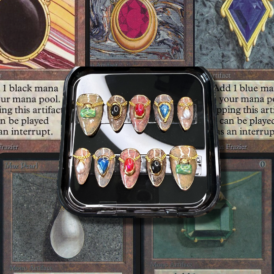 WUBRG Mox Nails